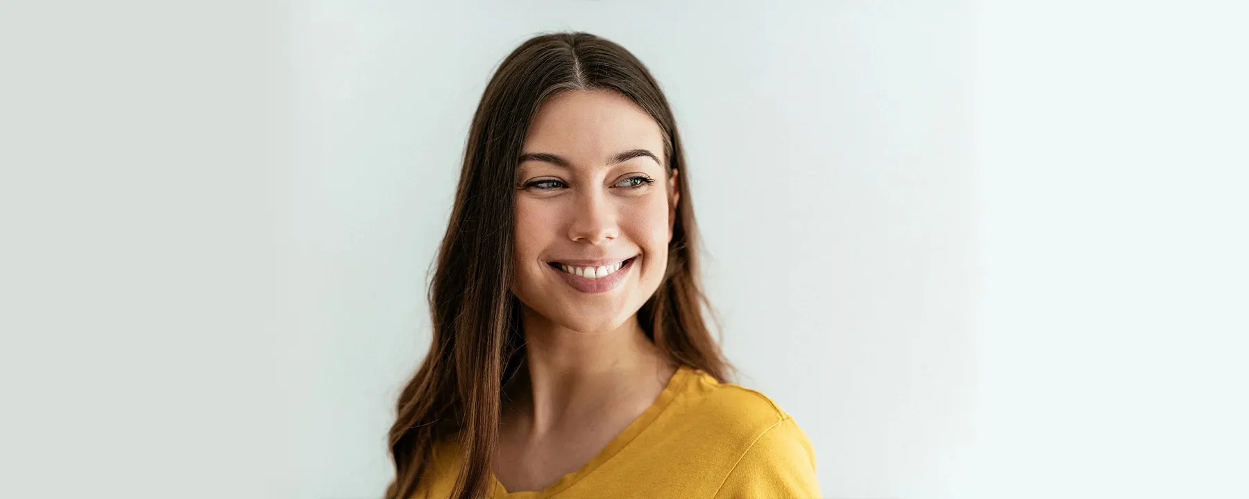 A smiling patient after a filling treatment