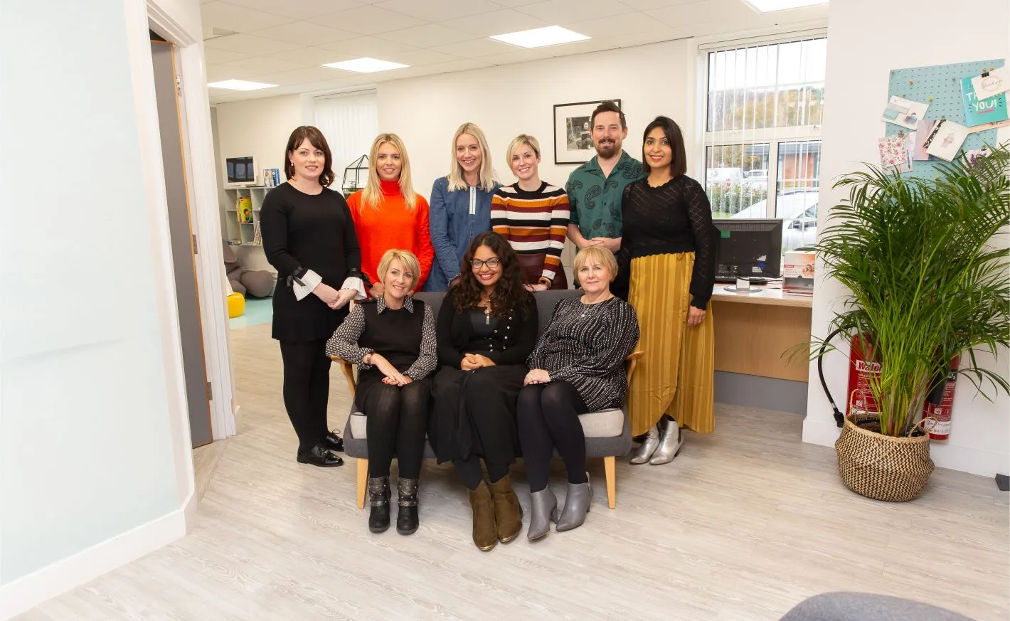 The Kings Hill Dental team gathered in reception